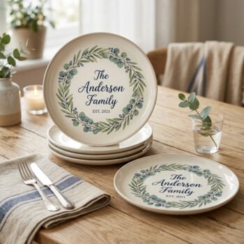 Custom Printed Plate – Personalized Design